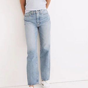 The Perfect Vintage Straight Jean in Seyland Wash - MADEWELL - 28 TALL